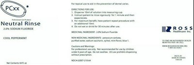 Neutral Rinse Label (Ross  Hc  Neutral  Rinse)